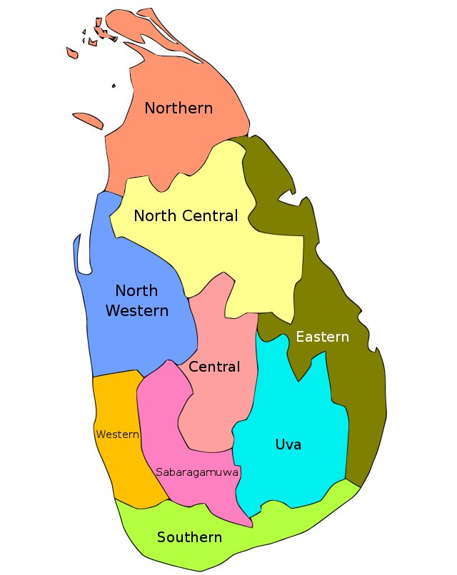 Srilanaka map